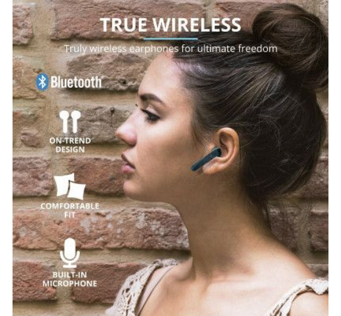 Навушники Trust Primo Touch True Wireless Mic Blue (23780)