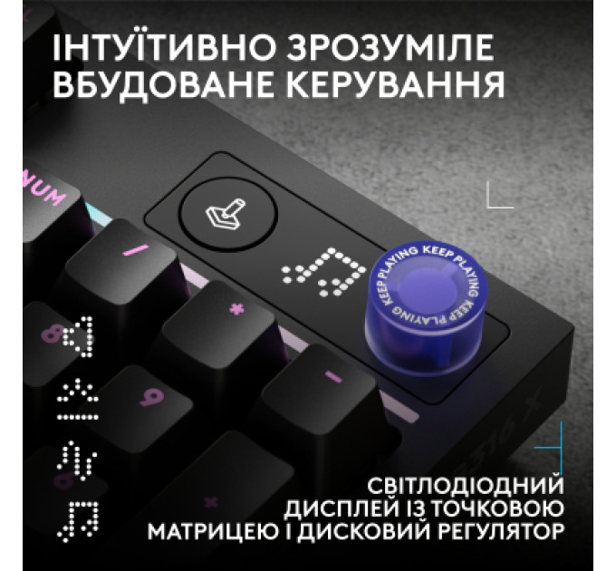 Клавіатура Logitech G316 X TKL USB UA Black (920-014205)