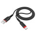 HOCO Дата кабель USB 2.0 AM to USB-C 1.0m 3A nylon X59 black HOCO (6931474744920)