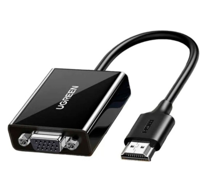 Ugreen Перехідник HDMI M to VGA F 1920x1080 60Hz black Ugreen (UGR-90813)