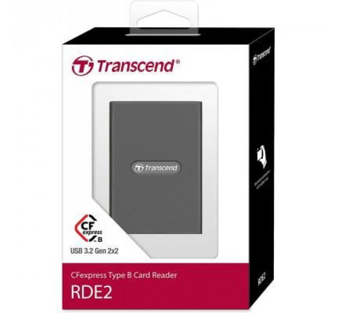 Зчитувач флеш-карт Transcend USB 3.2 Gen 2x2 Type-C CFexpress (TS-RDE2)