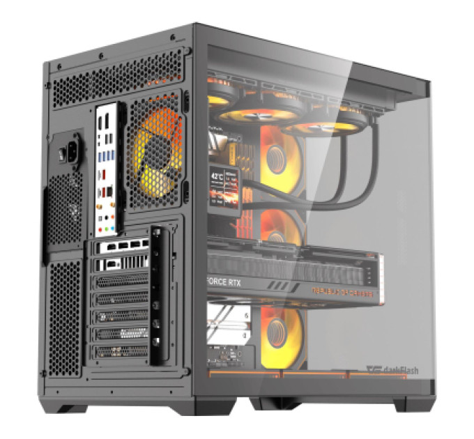 DARKFLASH Корпус для ПК DARKFLASH C280 BLACK