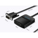 Vention Перехідник VGA 15F to HDMI M 1080P 60Hz 3,5mm Audio 0.15m Vention (ACNBB)