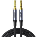 Ugreen Кабель мультимедійний 3.5mm M to 3.5mm M 2.0m (4pin) AV183 gray Ugreen (20782)