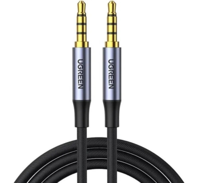 Ugreen Кабель мультимедійний 3.5mm M to 3.5mm M 2.0m (4pin) AV183 gray Ugreen (20782)