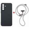 Dengos Чохол до мобільного телефона Dengos Case + Cross-body Strap Samsung Galaxy A57 Black+Grey (DG-KM-CCRB-09)