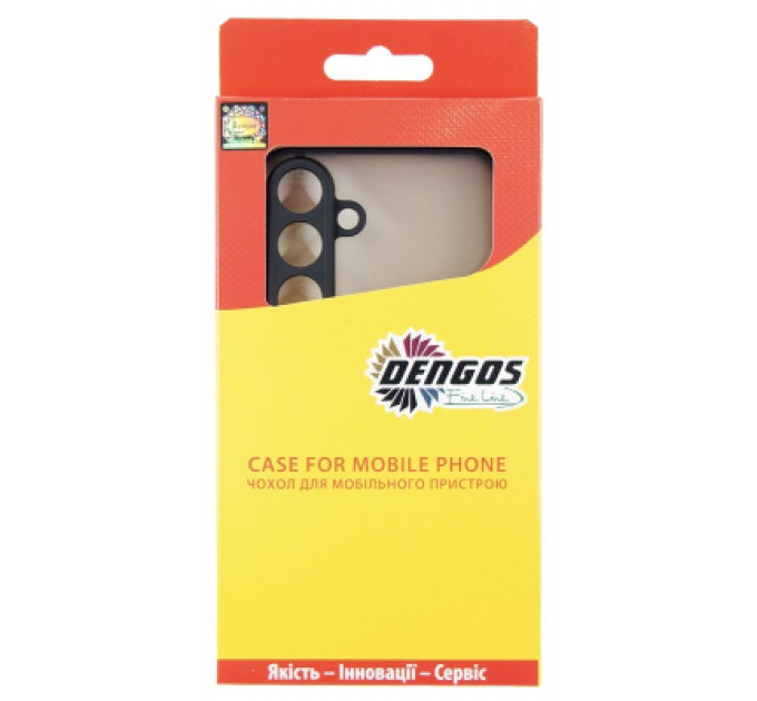 Dengos Чохол до мобільного телефона Dengos Case + Cross-body Strap Samsung Galaxy S25 FE Black+Grey (DG-KM-CCRB-28)