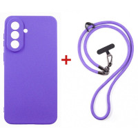 Чохол до мобільного телефона Dengos Case + Cross-body Strap Xiaomi Redmi 15 Purple+Purple (DG-KM-CCRB-46)