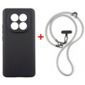 Dengos Чохол до мобільного телефона Dengos Case + Cross-body Strap Xiaomi Redmi Note 15 Black+Grey (DG-KM-CCRB-33)