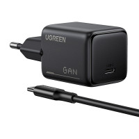 Зарядний пристрій Ugreen X517 USB-C PD25W GaN black (65736)