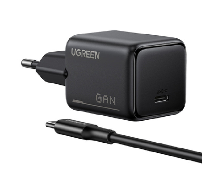 Ugreen Зарядний пристрій Ugreen X517 USB-C PD25W GaN black (65736)