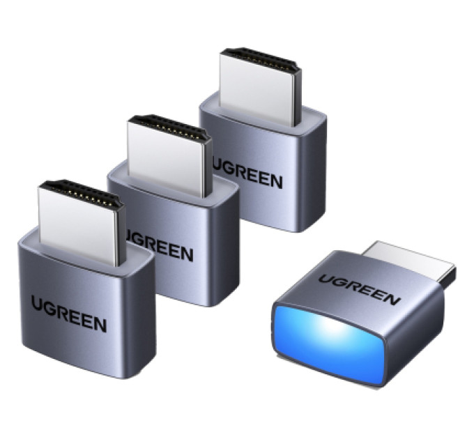 Ugreen Перехідник CM775 HDMI Virtual Machine 4K60Hz 4pcs gray Ugreen (95994)