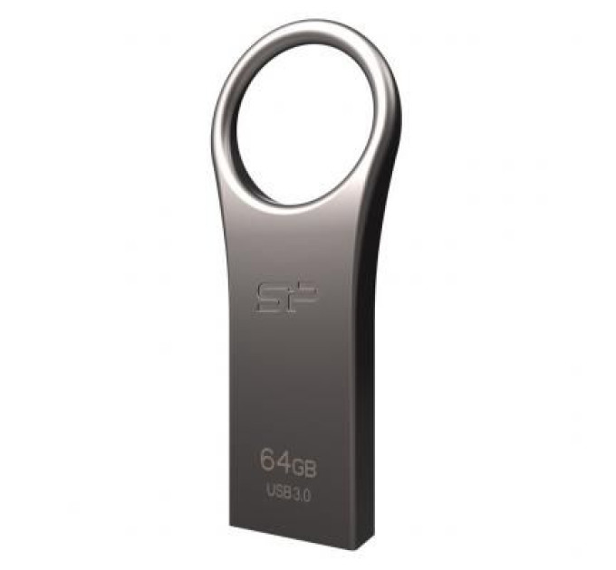 Silicon Power USB флеш накопичувач Silicon Power 64GB Jewel J80 Titanium USB 3.0 (SP064GBUF3J80V1T)