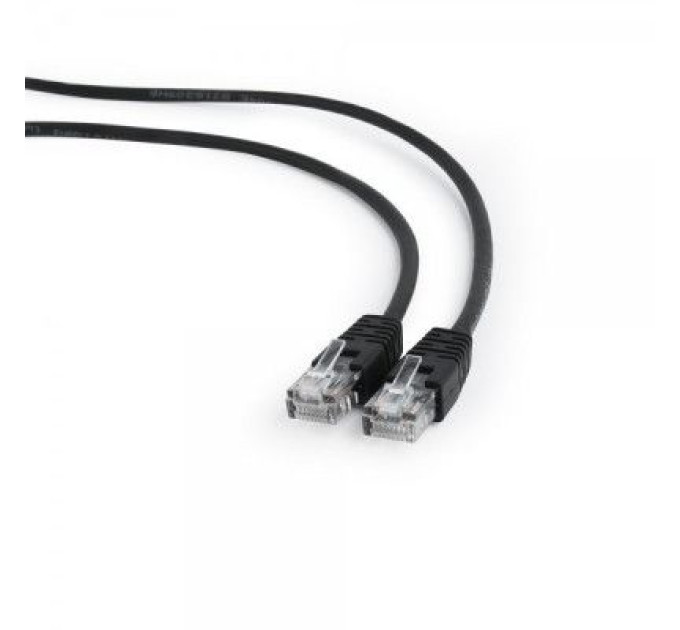 Патч-корд 10м UTP cat 5e CCA black Cablexpert (PP12-10M/BK)