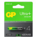 Gp Батарейка Gp AAA LR03 Ultra Plus Alcaline * 4 (24AUP21-SB4 / 4891199203985)