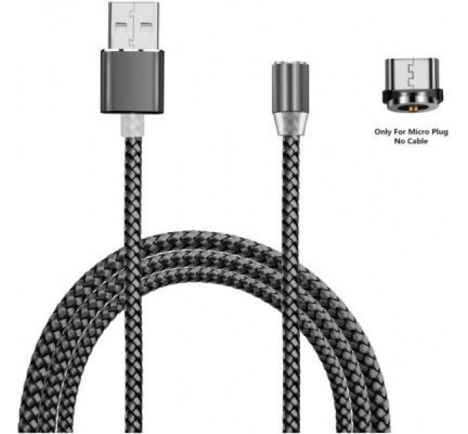 Дата кабель USB 2.0 AM to Micro 5P 1.2m Magneto grey XoKo (SC-355m MGNT-GR)