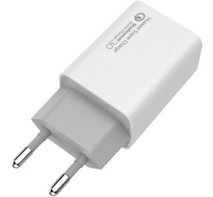 Зарядний пристрій ColorWay 1USB Huawei Super Charge/Quick Charge 3.0, 4A (20W) (CW-CHS014Q-WT)