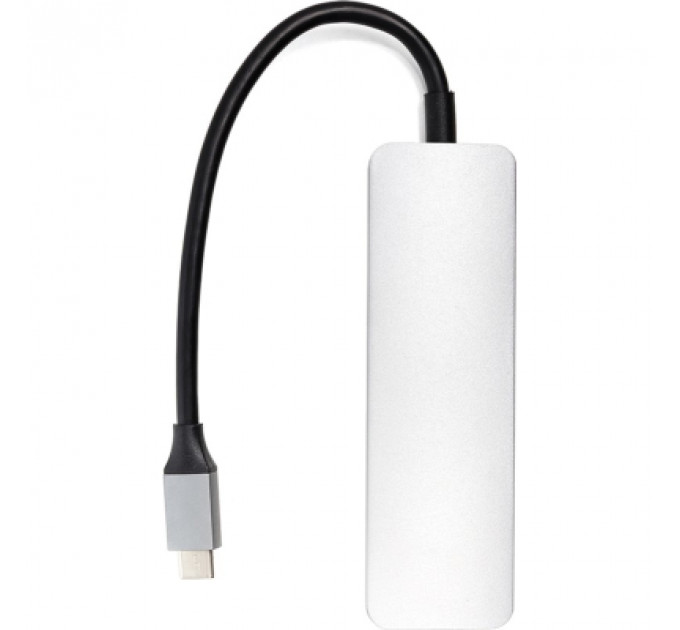 Концентратор USB Type-C to 3*USB 3.0 Ports + TF/SD Card Reader PowerPlant (CA912100)
