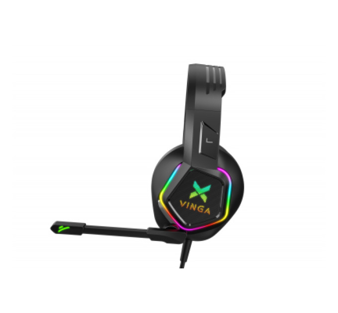 Навушники Vinga HSCU-160 Gaming LED Black (HSCU-160)