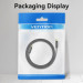 Vention Кабель мультимедійний HDMI to HDMI 2.0m V2.1 8K 60Hz flat Vention (ALKBH)