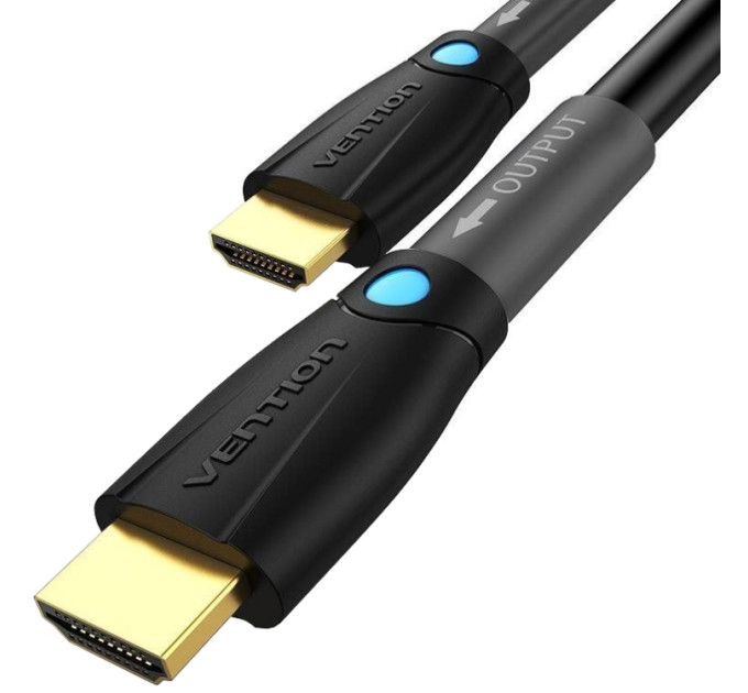 Vention Кабель мультимедійний HDMI to HDMI 8.0m V2.0 Engineering 4K 60Hz 18Gbps HD 7.1 PVC Black Vention (AAMBK)