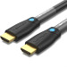 Vention Кабель мультимедійний HDMI to HDMI 8.0m V2.0 Engineering 4K 60Hz 18Gbps HD 7.1 PVC Black Vention (AAMBK)