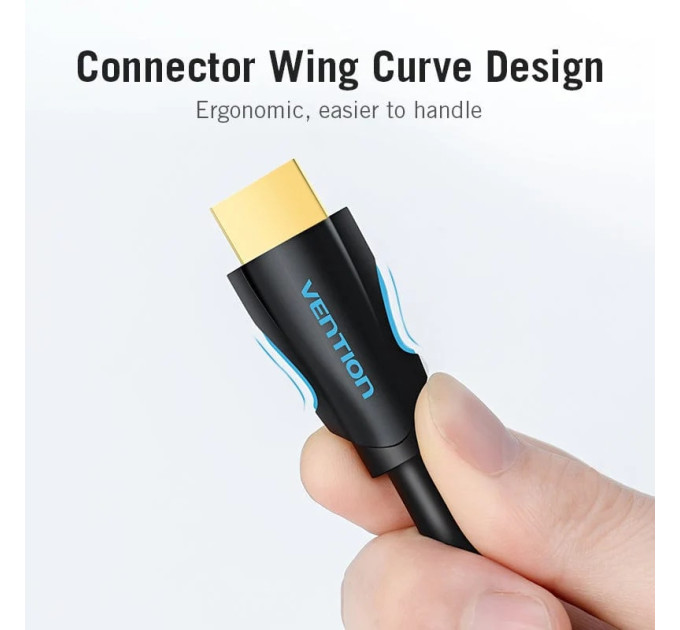 Vention Кабель мультимедійний HDMI to HDMI 15.0m V2.0 4K 30Hz PVC Vention (VAA-M02-B1500)