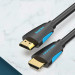 Vention Кабель мультимедійний HDMI to HDMI 15.0m V2.0 4K 30Hz PVC Vention (VAA-M02-B1500)