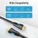 Vention Кабель мультимедійний HDMI to HDMI 15.0m V2.0 4K 30Hz PVC Vention (VAA-M02-B1500)