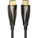 Vention Кабель мультимедійний HDMI to HDMI 50.0m V2.0 Optical 4K 60Hz 18Gbps Dolby 7.1 PVC Black Zinc Alloy Vention (ALABX)