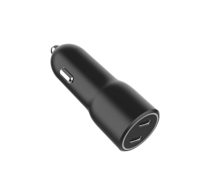 Gembird Зарядний пристрій Gembird 2xUSB-C (PD 20W) black (TA-UC-C2PD40-CAR-01)