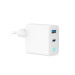 Gembird Зарядний пристрій Gembird 1хUSB-A (QC3.0 18W) + 1xType-C (PD 65W) white (TA-UC-PDQC65L-W-01)