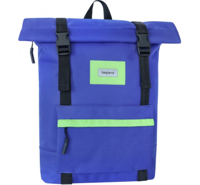 Bagland Рюкзак для ноутбука Bagland 15" Holder 25L, roll top, 0051666, blue (1065918895)