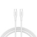 Дата кабель USB-C to USB-C 1.0m CC60SC10 60W Silicon White Canyon (CNS-CC60SC10W)