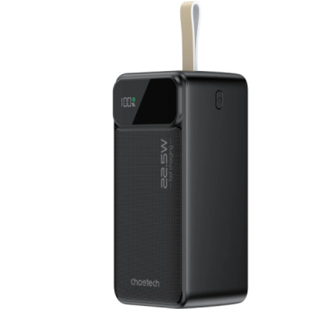 Choetech Батарея універсальна Choetech 50000mAh, PD QC/3.0/22.5W, USB-C In/out, 2*USB-A (B732-ACBK)