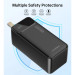 Choetech Батарея універсальна Choetech 50000mAh, PD QC/3.0/22.5W, USB-C In/out, 2*USB-A (B732-ACBK)