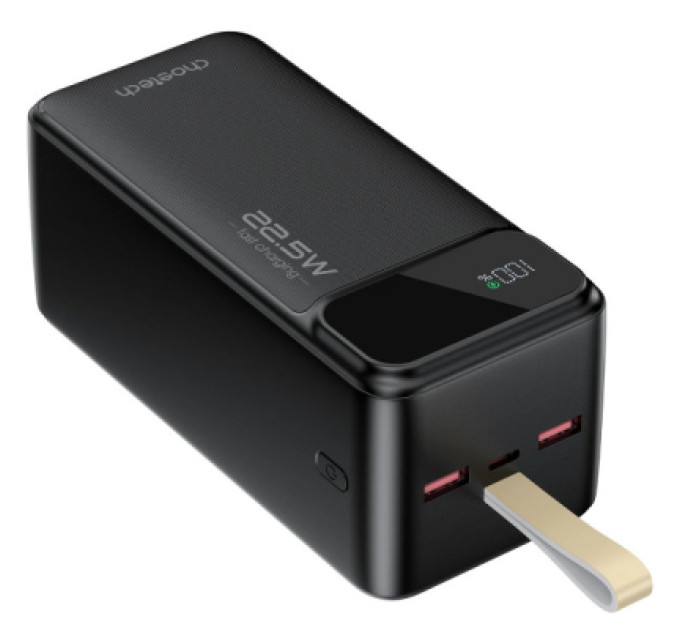 Choetech Батарея універсальна Choetech 50000mAh, PD QC/3.0/22.5W, USB-C In/out, 2*USB-A (B732-ACBK)