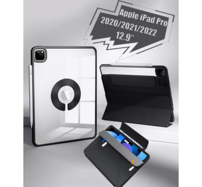 Чохол до планшета BeCover Ultra Slim Origami Magnetic Apple iPad Pro 12.9 2020/2021/2022 Black (712979)
