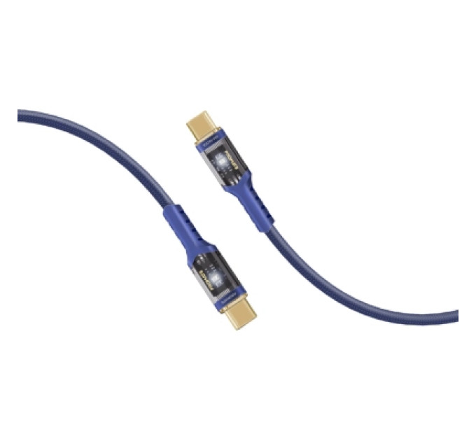 Дата кабель USB-C to USB-C lucidline-cc120.navy Promate (lucidline-cc120.navy)