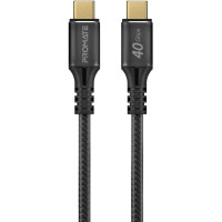 Дата кабель USB-C to USB-C powerbolt240-1m.black Promate (powerbolt240-1m.black)