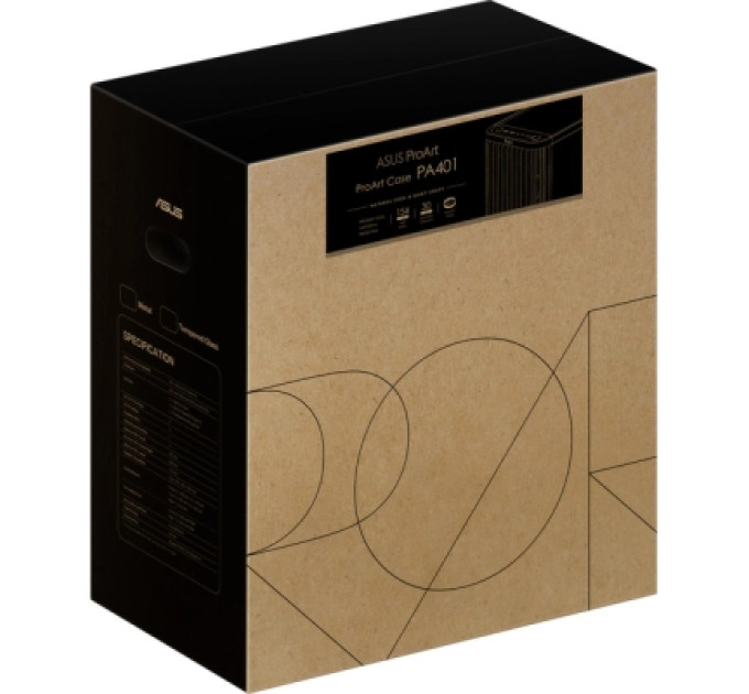 Корпус ASUS ProArt PA401 Wood Edition - Tempered Glass (90DC00M0-B39000)