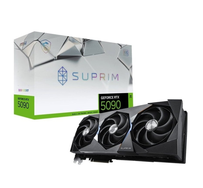 MSI Відеокарта GF RTX 5090 32GB GDDR7 Suprim SOC MSI (GeForce RTX 5090 32G SUPRIM SOC)