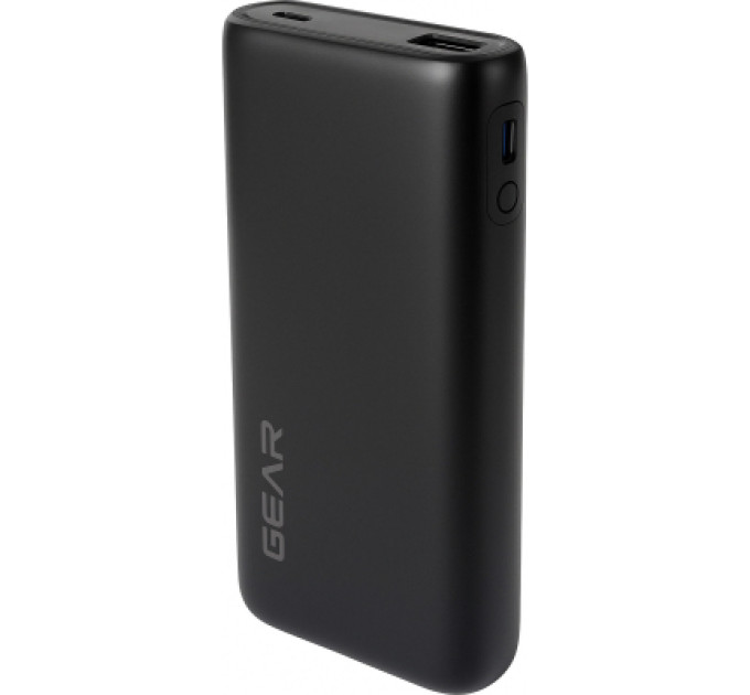 GEAR Батарея універсальна GEAR 20000mAh, PD/22.5W, black (WP952P)