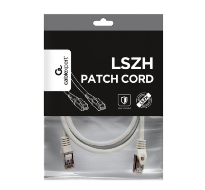 Cablexpert Патч-корд Cablexpert 1.5м S/FTP Cat 6A CU LSZH white (PP6A-LSZHCU-W-1.5M)