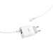 HOCO Зарядний пристрій HOCO C80A Rapido 1xUSB-C PD20W + 1xUSB QC3.0 + cable USB-C to USB-C White (6931474740533)