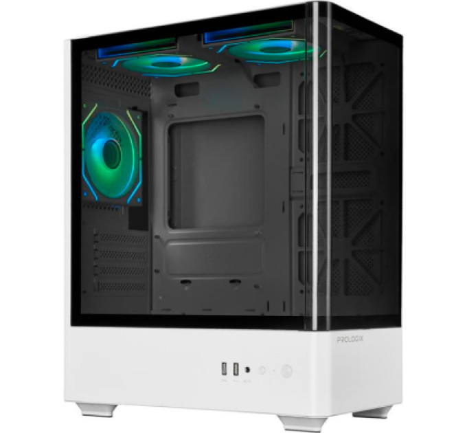 Корпус Prologix Lumi GM-01AW Glass White