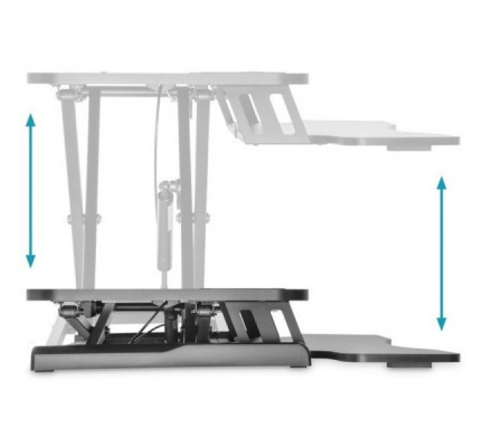 Столик для ноутбука Digitus Ergonomic Workspace Riser, 11-46cm, black (DA-90380-1)