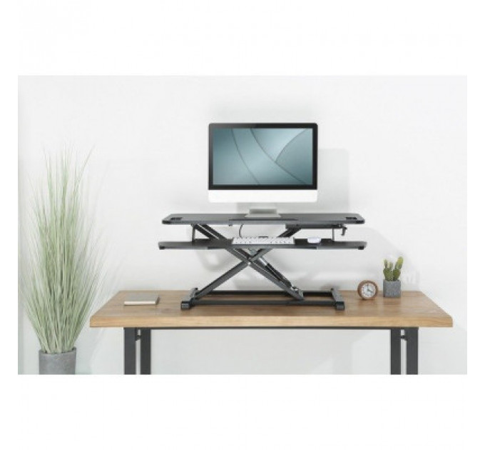 Столик для ноутбука Digitus Ergonomic Workspace Riser, 11-46cm, black (DA-90380-1)