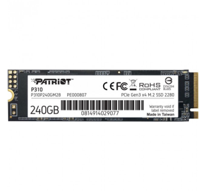 Накопичувач SSD M.2 2280 240GB Patriot (P310P240GM28)