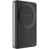 Батарея універсальна Acefast Magnetic Wireless 10000mAh 20W PD, QC/3.0, QI 15W, M12 Black (6974316283393)